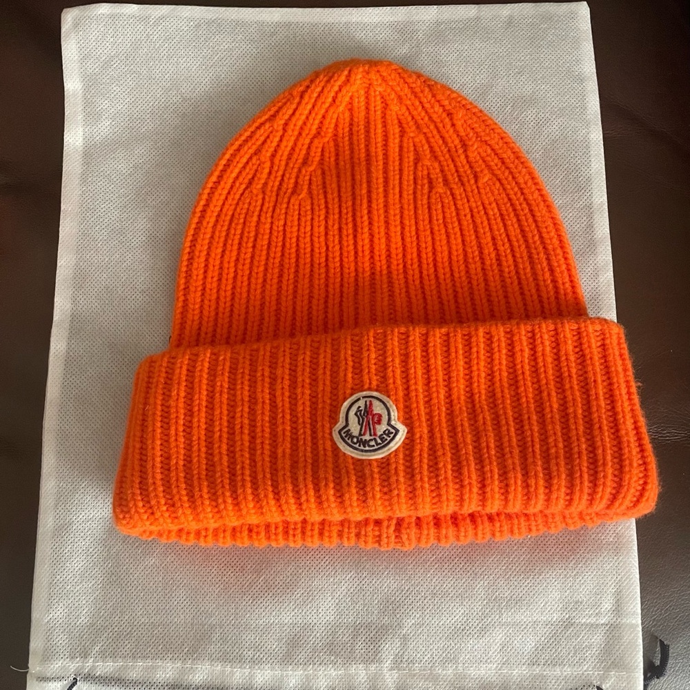 ***SOLD*** NWOT  Authentic Moncler - Ribbed Wool  & Cashmere Beanie